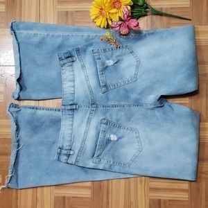 REFUGE hippie-style flare high rise jeans